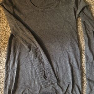 lululemon athletica Charcoal Long Sleeve Top